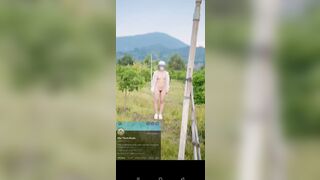 Dẫn em đi public ở vườn xoài