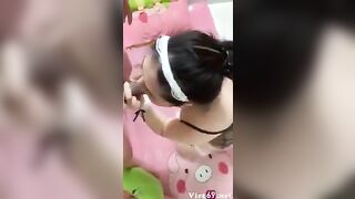 Em Bích Liên ka8 Cospaly Hầu Gái Thủ dâm Cho bạn trai djt nhau lút cán