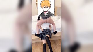 chịch từ phòng tắm ra đến ban công cùng bé SGBB thích cosplay nữ sinh