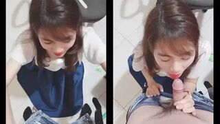 Em nhân viên văn phòng tranh thủ buổi trưa bên anh 2
