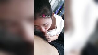 Em mặc bộ đồ công sở chuẩn bị đi làm mà vẫn còn thèm nên tranh thủ bú cu 4