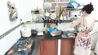 Em babysex-2k ở nhà làm nội trợ sẵn móc lồn kiếm tiền luôn, Vú To lồn múp Đúng Ngon 2