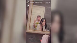 Clip Sex Trần Ngọc Thuỷ Tiên Xxx Trước Gương Doggy Với Bạn Trai 2