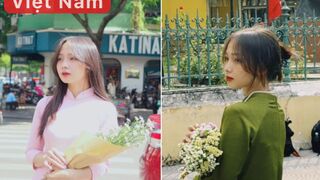 Trông mặt ngây thơ trong sáng nhưng nên giường em bỗng hóa thành dâm nữ