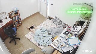 Hack Camera Trưa Đợi Con Ngủ 2 Vợ Chồng Đè Nhau Ra Địt