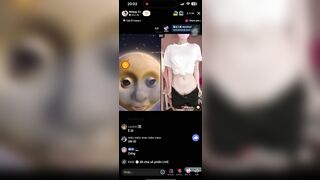 E gái xinh thua kèo PK tóp tóp nên show hàng cpublic trên live cho mn xem p2