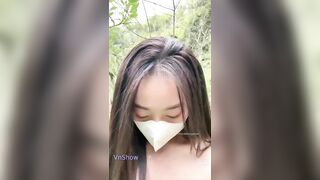 Em idol MMlive sanzai2 vào bụi chuối livestream public show chịch với trai cực ngon P