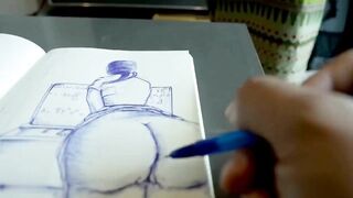 Thằng học trò ko lo học lo nhìn đít giáo thế là cô bắt địt luôn