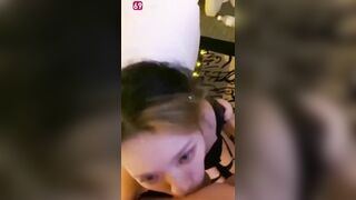 Em người yêu đeo lens mắt chuẩn bị đi dự tiệc mà anh cũng lôi vào bắt bú cu