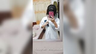 Em Học Sinh áo Trắng Khoe Vú Căng