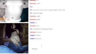 Omegle hai em teen nứng cùng thủ dâm