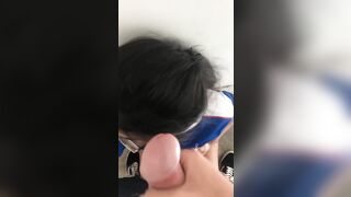 Nữ sinh bú cho anh sướng xuất lên mặt