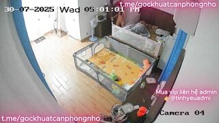 Vk ck vừa trông con ngủ cái là tranh thủ ngay con vk dâm vkl dập như máy khâu P1