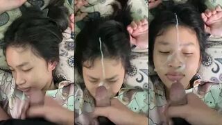 XUẤT LÊN MẶT CON EM VỢ MỚI LỚN
