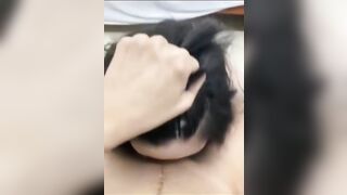 Lần đầu dạy em ny bú cu, Cu cứ chảy Dịch Nhớt nhớt Ghê quá mà nuốt tinh