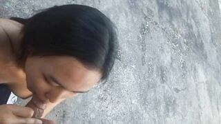 Th b rủ đi học bài chung mà nào ngờ nó dắt ra nhà hoang r tụt quần bắt bú đụ public 2