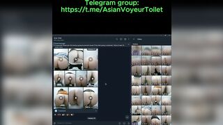 Spying asian teen pissing in bar 5