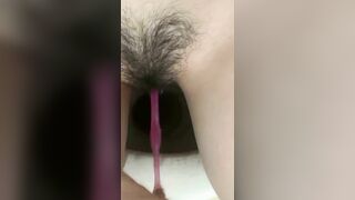 bàn chải , lồn rậm lông