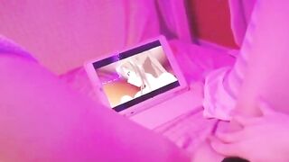 Em teen vừa xem anime vừa thủ dâm