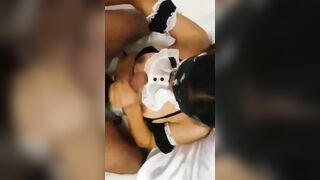 Em người Yêu chiều Ny, Cosplay hầu gái Bú cu, Cho Djt lồn non không lông sướng rên rỉ