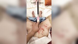 Em Châu Yên mặc Lolita tự trói rồi bật máy chịch lồn sướng run rẩy người
