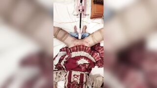 Em Châu Yên mặc Lolita tự trói rồi bật máy chịch lồn sướng run rẩy người