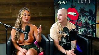 Lucky Fan Fucks 2 Pornstars On Podcast