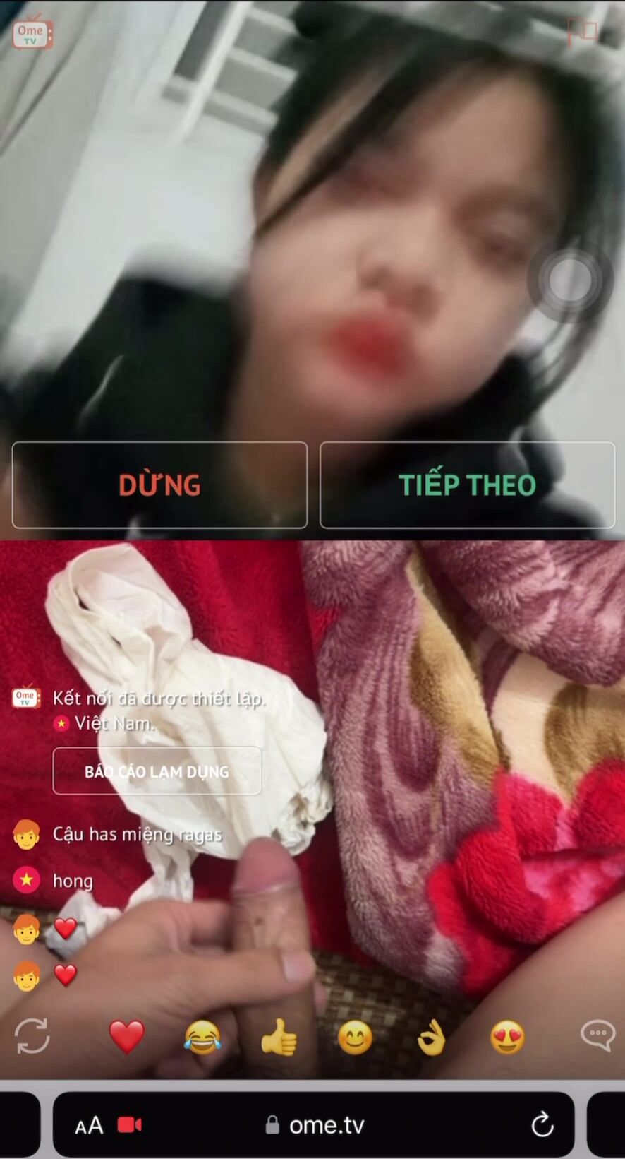 Em gái ometv