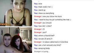Cặp đôi chơi cùng gái lạ trên Omegle