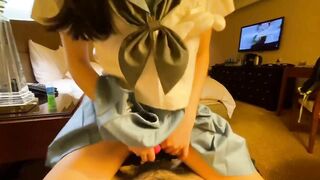 bé rau loli non tơ cưỡi ngựa cực nhiệt trong bộ đồng phục