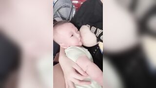 mẹ bỉm 1 con cho con bú nhìn ngon quá anh em ơi - phần 2