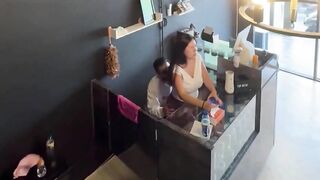 Hack cam quay lén e chủ quán dâm đãng trốn ck lén lút cưỡi ngựa với ng tình trg quầy