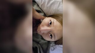 ấn cu vào mồm em sinh viên bắt em bú bằng sạch
