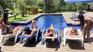 LATIN POOL ORGY