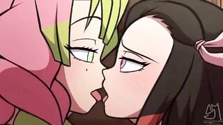 Neyouko và Kanroji Mitsuri