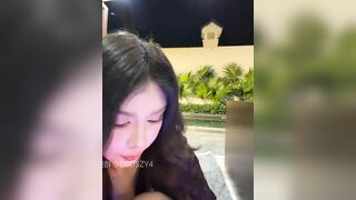 Em teen TQ cực xinh dâm đãng đi du lịch mà vẫn k quên nghề show lồn cho ae xem p4