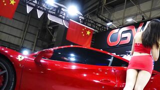 quay lén dưới váy các em người mẫu siêu xe #6