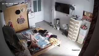 (Hack cam, quay lén) Máy bay single mom thủ dâm - 1