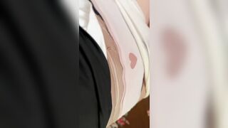Mặc thử đồ lót của con em họ nứng quá
