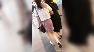 quay lén gái xinh mặc váy ngắn trog trung tâm thương mại  - phần 3