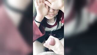 Nay kiếm đc tư liệu 1 bé slave phục vụ boss đây, làm trò giải trí đi ngoài đg thẩm du