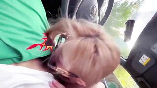 Con vợ dâm thèm cu bj ngay trên oto