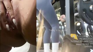 Lộ clip, Nữ PT Gymer Sáng tập gym, Tối làm con đĩ Móc lồn Bóp Vú Thủ dâm Rên rỉ