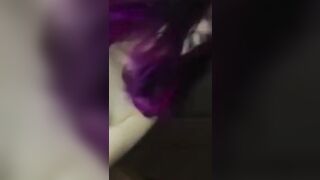 Girl phố tóc tím cưỡi ngựa quá mạnh bạo, anh chịu sao nổi em ơi