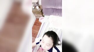 Bữa trưa của em sau giờ học là con cu của anh