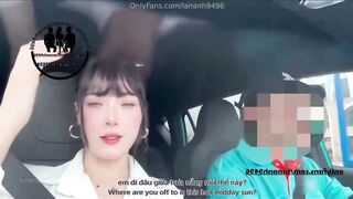 Tài xế mắt sáng rỡ kiếm chỗ khuất đậu lại và mukbang Đúng là trên xe là vua nghề