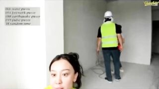 Chủ thầu Trung Quốc, Loli mình dây Ko mặc quần lót, Thủ Dâm Sau lưng đồng nghiệp Live