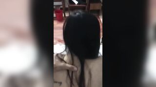 Em mình dây chổng mông chờ anh xơi