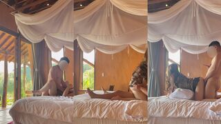 Vợ đi du lịch cùng cty bị sếp chơi banh lồn P2