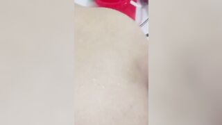 Phang bà chị mũm mĩm trong phòng tắm